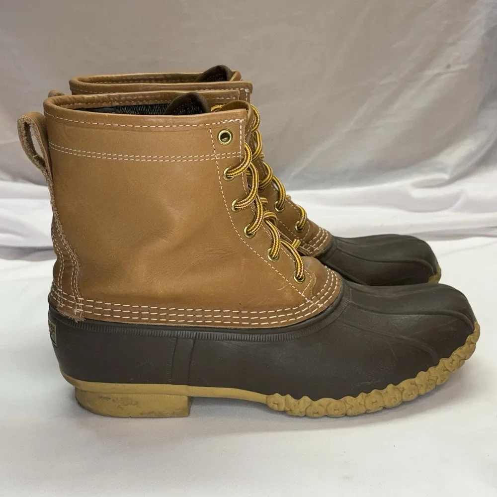 VTG LL Bean Duck Boots Men 10 M Gore-Tex Leather USA Insulate Hunting Waterproof